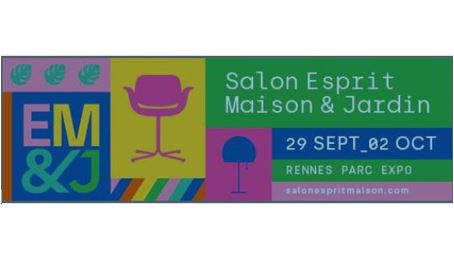 Nous serons au Salon Esprit Maison & Jardin – Parc Expo Rennes du 29 septembre au 2 octobre 2023
